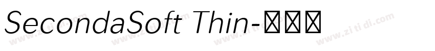 SecondaSoft Thin字体转换